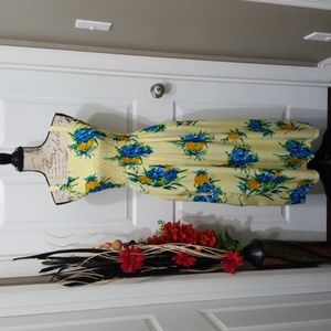 Women Hawaiian Pineapple 🍍 Sundress One Size Fit S/L